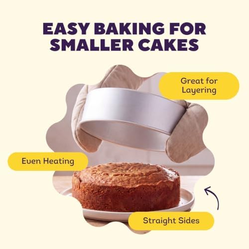 Wilton Aluminum Round Cake Pan, Made Without PFAS, 6 in