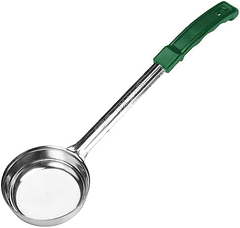 Winco 6 oz Green Prime Food Stainless Steel Portioner, Solid