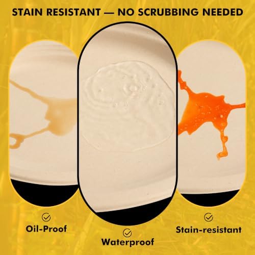 RACETOP Compostable Oval Paper Plates 12 Inch 125 Pack