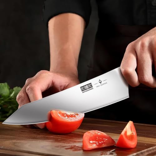 HOSHANHO 8PCS Knife Set, Razor Sharp Japanese Kitchen Knife Set with Block