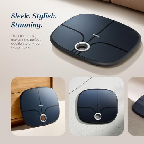 Etekcity Rechargeable Smart Scale for Body Weight, FSA Eligible, Black