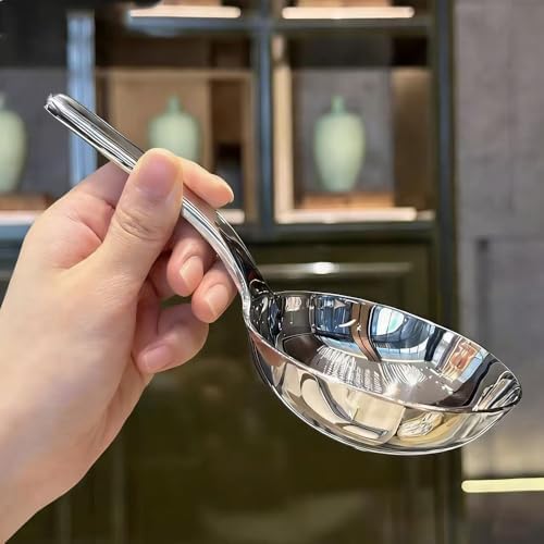 Heavy-Duty Ladle (Short Handle) Big Spoon 18/10 Stainless Steel