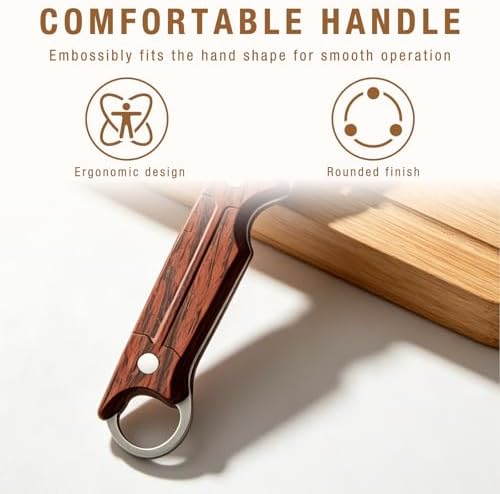 2Pcs 3-1 Multi-functional Vegetable Peeler,New Ktchen Multi-function Stainless Steel Thickened Fruit Peeler Knife with Wooden Handle and Bottle Opener for Vegetables or Fruits that Need to Be Peeled