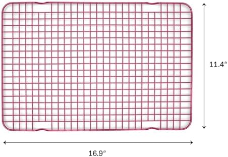 Great Jones Non Stick Wire Cooling Rack (Raspberry) – Fits Half Sheet