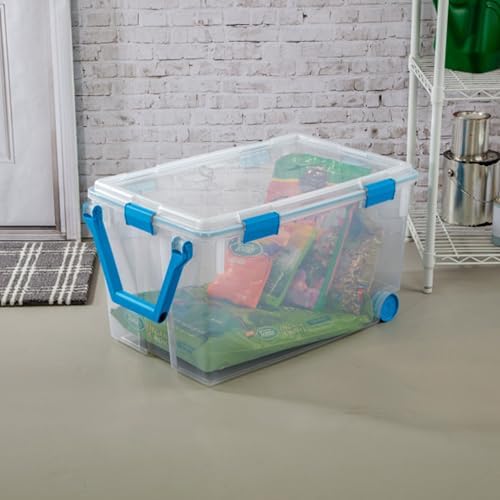 Sterilite Gasket Storage Box with Lids for Home & Office, 120 Quart, 3-Pack