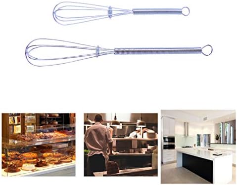 Mini Whisks Set of 2, Tiny Whisk for Whisking, Beating, Mixing Sauces
