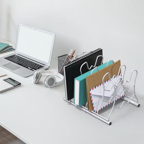 Deco Brothers Pan Organizer Rack for Kitchen Cabinet and Counter, White