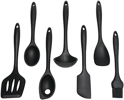 Chef Craft Premium Silicone Cooking Ladle, 11.25 inch, Black