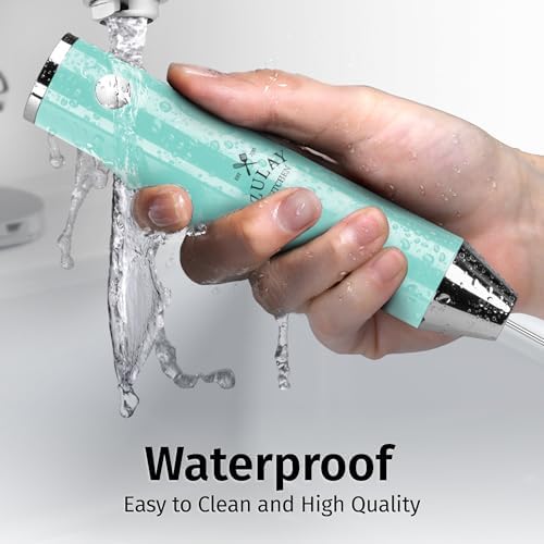 Zulay Kitchen Rechargeable Milk Frother Handheld - Frother Wand, Drink Mixer, Electric Whisk Frother, for Cappuccinos, Matcha & Protein Powder - Lux Double Whisk 2 Speed Waterproof 2000mAh Sky Blue