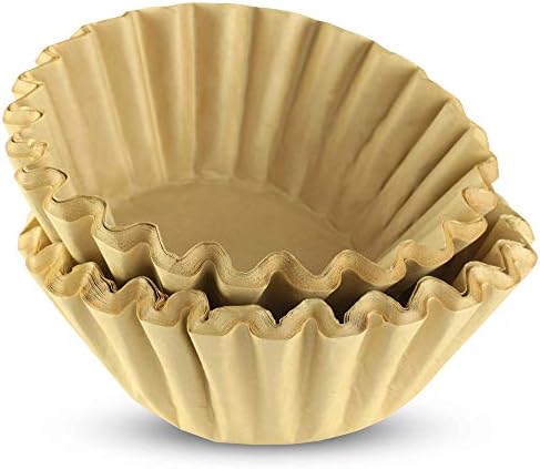12 Cup Large Coffee Filters - (9.75" x 4.5") (Natural Unbleached, 500)