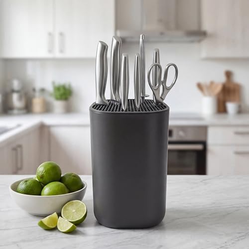 Universal Large Knife Block without Knives,Kitchen Knife Holder