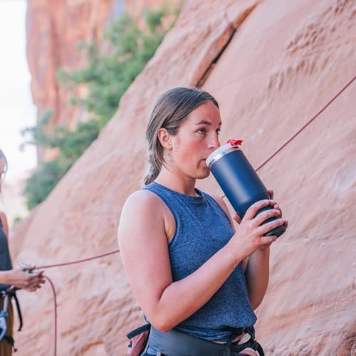 RTIC 40oz Road Trip Tumbler, Insulated, Ceramic Lined, Cobalt Gingham