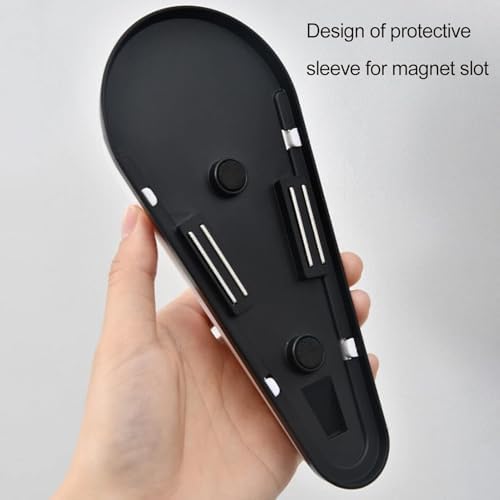 Scissor Holder with Magnetic Adsorption & Draining Holes Design, Detachable Refrigerator Scissors Storage Box Scissor Organizer for Kitchen Organization Scissor Block without Scissor Black(2pcs)