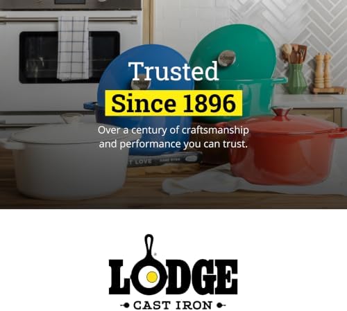 Lodge 5 Quart Cast Iron Elements Enamel Dutch Oven - Denim