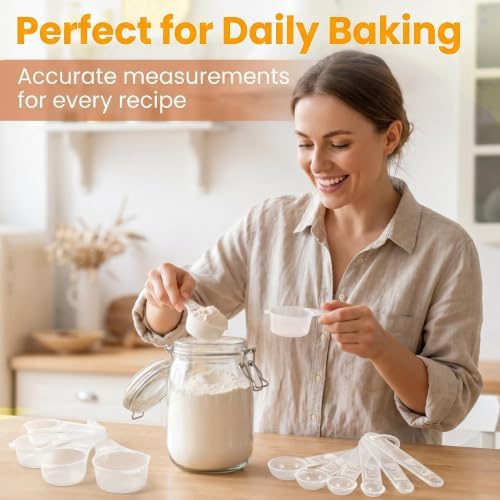 13 PCS Measuring Cups & Spoons Set, Dishwasher Safe