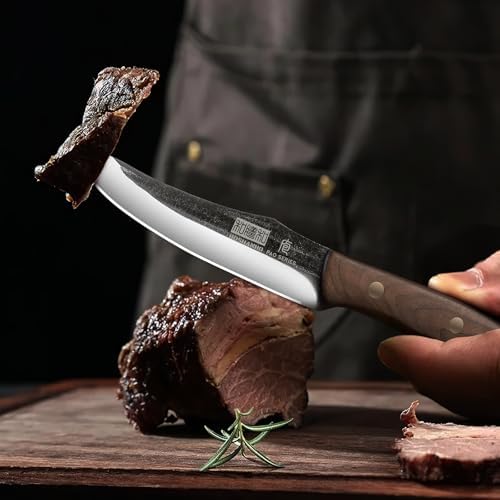 HOSHANHO Steak Knives Set of 6, Sharp 4.5" Non Serrated Steak Knife Set