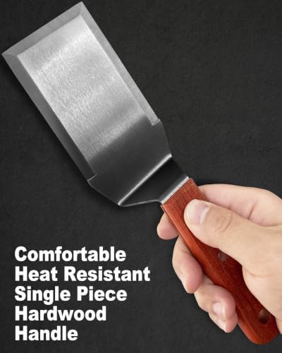 Durable Stainless Steel Griddle Spatula, Blade:5.3"L×2.8"W