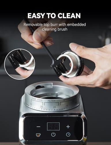 Emojoy Coffee Bean Grinder with 30 Grinding Settings
