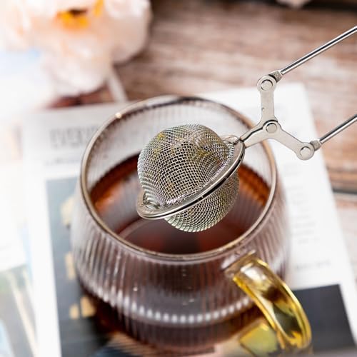 Yinder 40 Pcs Snap Ball Tea Infuser Stainless Steel, Silver