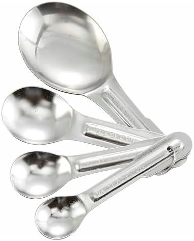 Winco Stainless Steel Measuring Spoons, Set, 4-Piece