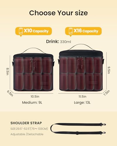 LOVEVOOK Insulated Lunch Box for Women Men, Reusable Lunch Bag for Work Picnic Beach College School, Leakproof Cooler Bag with Shoulder Strap & Ice Pack, Lunch Box/Bag for Mom Teacher Kids Girl Boy