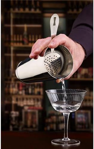 Barfly Deluxe Antique Hawthorne Spring Strainer, Stainless Steel