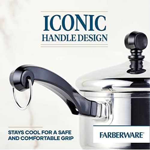 Farberware Classic Series Stainless Steel Sauce Pan with Lid, 1-Quart