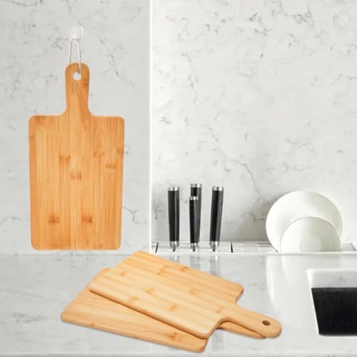 10pcs Wood Cutting Boards Bulk for Kitchen, 15x7 inch Personalized Bamboo Charcuterie Boards Customized Laser Engraving Serving Chopping Board for Pizza, Cheese, Dessert, Fruit, Vegetables