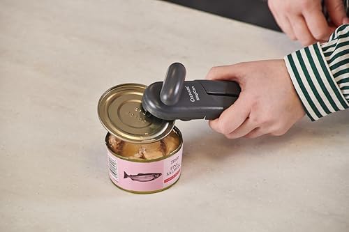 Culinare MagiCan Manual Tin Opener – Stainless Steel Cutting Wheel, Ergonomic Handle for Safe, Easy Can Opening – Lightweight, No Sharp Edges, Grey – Trusted Kitchen Essential