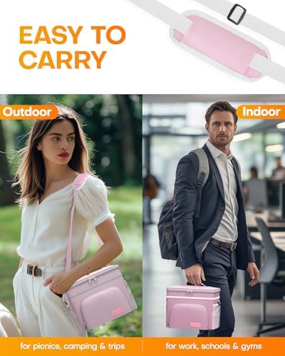 HOTOR Insulated Lunch Box Men Women Leak-Proof Cooler Lunch Bag 9L