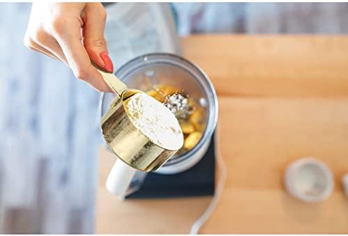 16 Pcs Stainless Steel Measuring Cups & Spoons Set, Gold