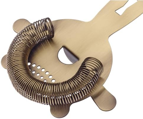 Barfly 4 Prong Heavy Duty Bar Strainer, Antique Gold