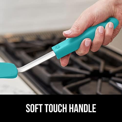 GORILLA GRIP Patented Nonstick Spatula, 2PK, 11.6 inch, Turquoise