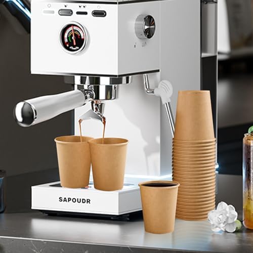 Clawsoff 100 Pack 5 oz Smal Paper Cups Disposable Kraft Bathroom Cups