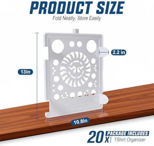 Accenter Tshirt Organize for Closet Storage,Shelves for Bedroom Storage