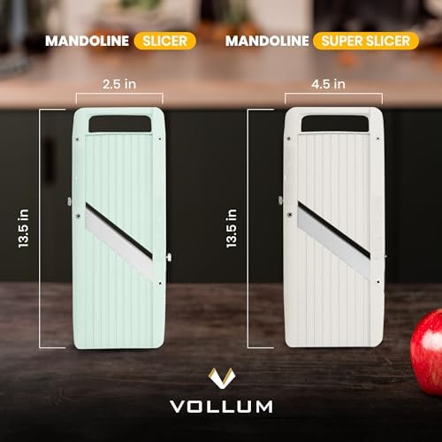 Vollum Mandoline Slicer Vegetable Cutter Stainless Steel Blades