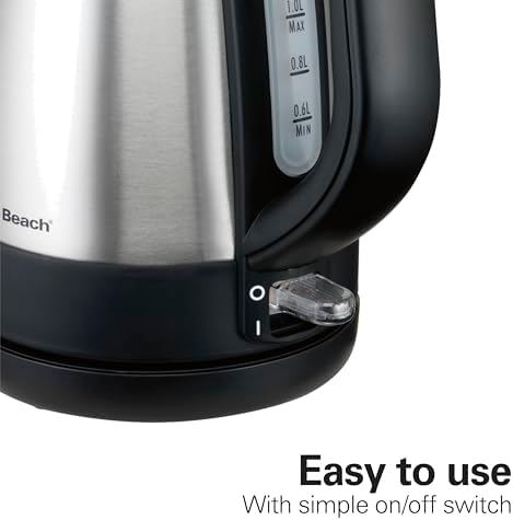 Hamilton Beach 1 Liter Electric Tea Kettle, Water Boiler & Heater