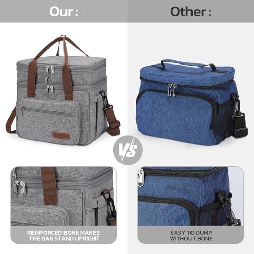 Maelstrom 23L Insulated Lunch Box, Expandable Double Deck Cooler Bag