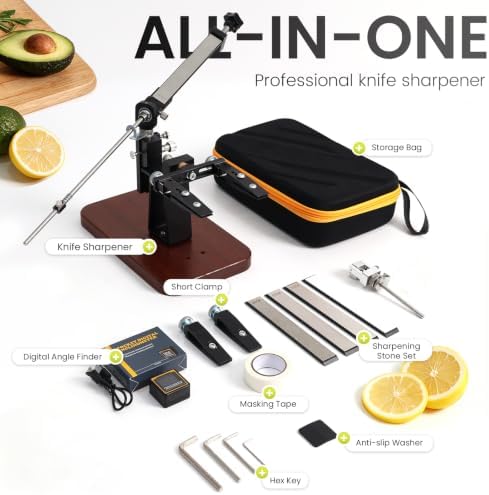 AB262 Precision Knife Sharpening System, Adjustable 10°-30° Angle