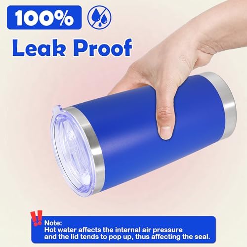 20oz Tumbler Stainless Steel Tumbler Coffee Tumbler with Lid Dark Blue, 1P