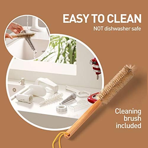 KITCHTREE Fruit & Vegetable Strainer Attachment Set for KitchenAid - Includes Food Grinder Attachment and Sausage Stuffer Tubes, Compatible with KitchenAid Stand Mixers