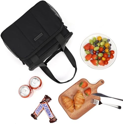 NISHEL Lunch Bag for Women, Insulated Lunch Box with Adjustable Strap