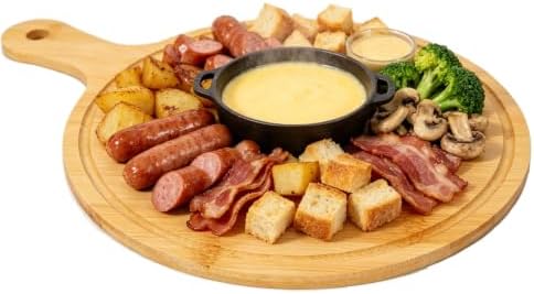 10pcs Round Wood Cutting Boards with Handle, Bulk Charcuterie Board