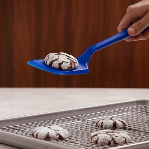 GIR: Get It Right Silicone Kitchen Spatula Turner - Non toxic cooking utensils for Nonstick Cookware, Cooking and Baking, Mini Flip - 11IN - Black (Pack of 2)