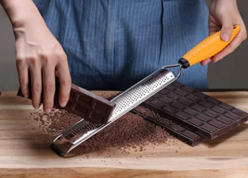 Deiss PRO Lemon Zester & Heavy Duty Grater - Parmesan, Garlic, Nutmeg, Chocolate, Fruits, Vegetables, Ginger & Cheese Shredder