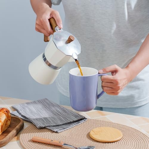 CEEFU 16oz Porcelain Tea Mug with Infuser, Lid and Coaster