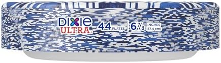 Dixie Ultra Small Paper Plates, Heavy Duty Disposable Plates, 6 7/8", 44 Ct