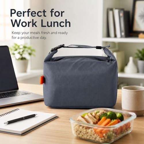 Insulated Lunch Bag For Women, Reusable Lunch Box Tote Bags