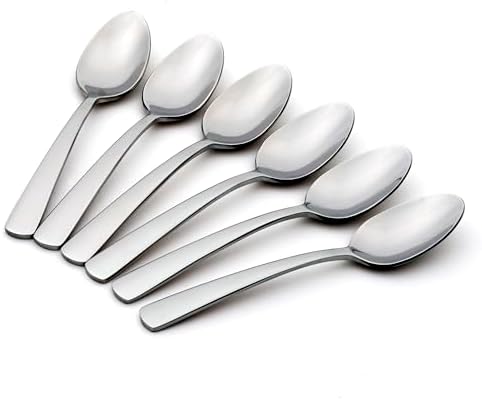 Oneida Silverware Aptitude Dinner Spoons, 18/0 Flatware Set for 6