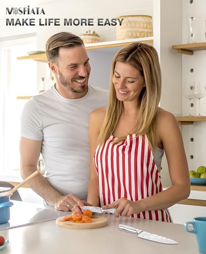 MOSFiATA 2pcs knife set,Stainless Steel Handle, Knives Set for Kitchen, Chef Knife Set Come with Gift Box